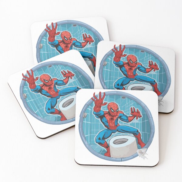 Item preview, Copy of Web-Slinging Spider: Spidey web-slinger Hilarious Toilet Paper roll across the bathroom  designed and sold by SpideyUniversz.
