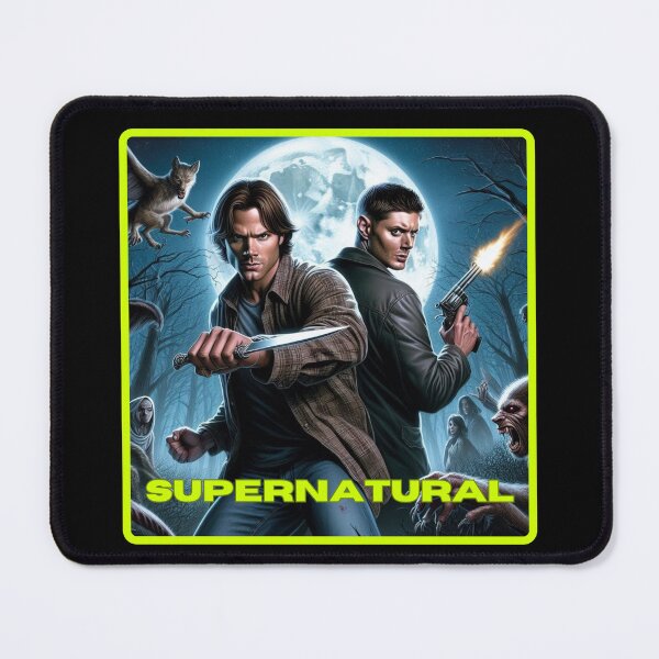 Item preview, Original Artwork by me - 1 of 9 Collection - collage of Sam and Dean Winchester fighting evil. designed and sold by Sunflower5576.