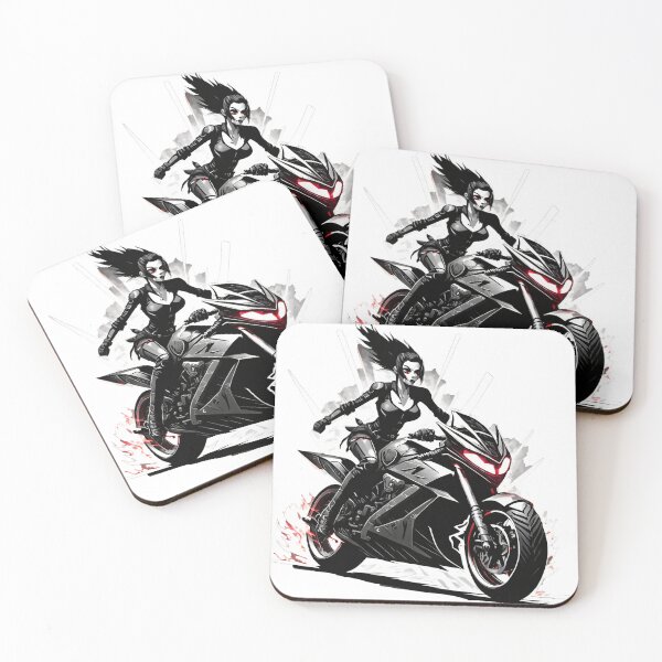 Item preview, Vampire Rider on a Supersport Motorcycle designed and sold by BADESIGNZZ.