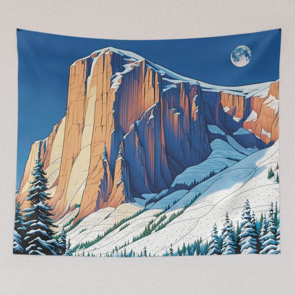 Item preview, Mount El Capitan Snowy Landscape designed and sold by Secondearth.
