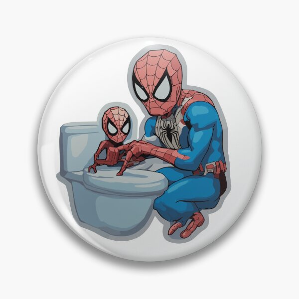 Item preview, Web-Slinging Spiders: Two Spidey web-slinger Hilarious Toilet Paper roll across the bathroom  designed and sold by SpideyUniversz.