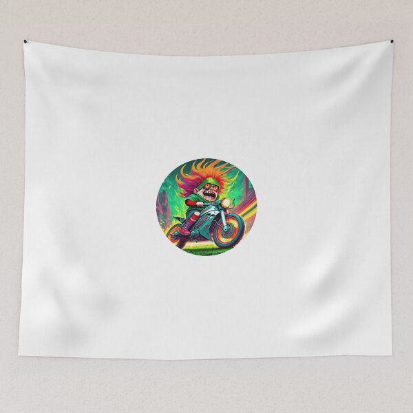 Item preview, Fierce Gnome on a Motorcycle designed and sold by BADESIGNZZ.