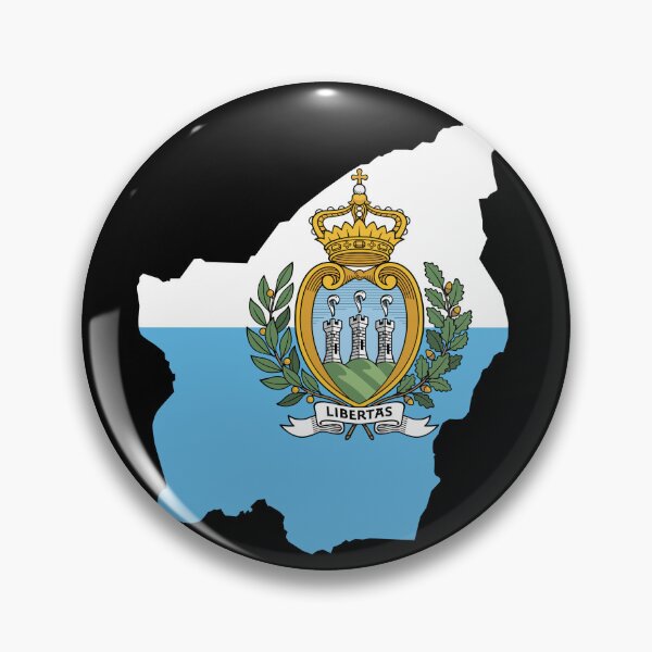 Item preview, Flag Map of San Marino designed and sold by feether-store.
