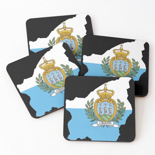 Item preview, Flag Map of San Marino designed and sold by feether-store.