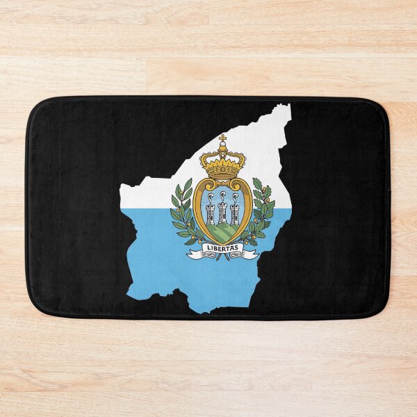 Item preview, Flag Map of San Marino designed and sold by feether-store.