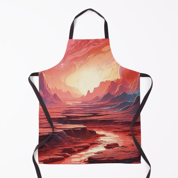 Item preview, Alien Horizon: Ethereal Glow Over Otherworldly Terrain designed and sold by ArtComixHaven.