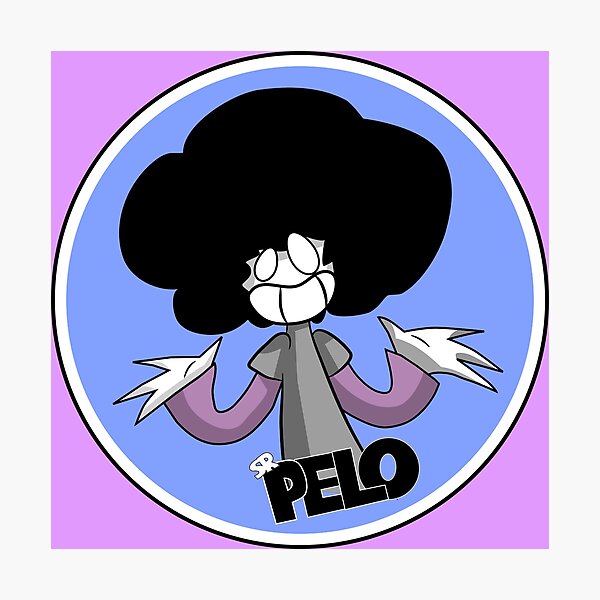 Vista previa del artículo con la obra «Diseño único de Sr Pelo, resolución de muy alta calidad.», diseñado y vendido por IloveMonsters.