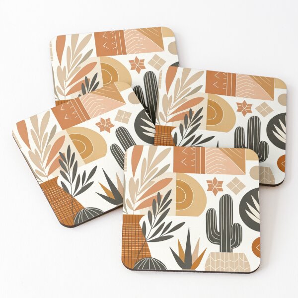 Item preview, Desert Chic: Boho Geometric & Botanical Canvas Art designed and sold by gooseprinttees.