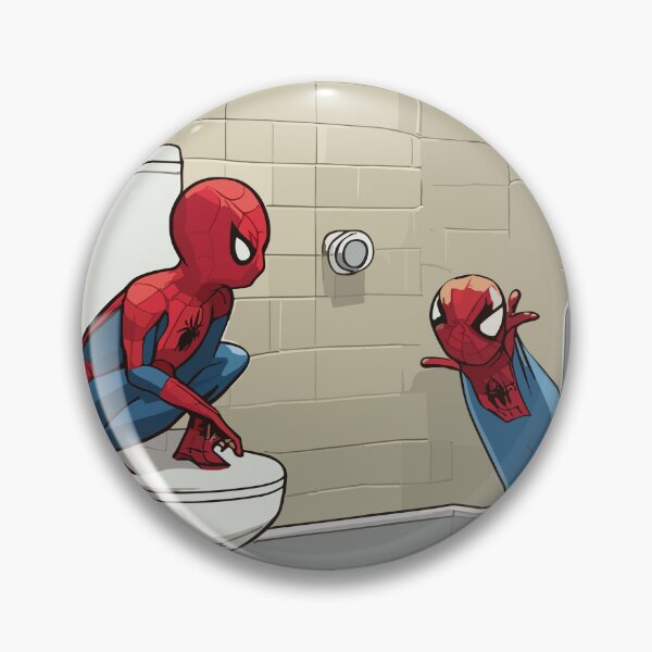 Item preview, Web-Slinging Spiders: Two Spidey web-slinger Hilarious Toilet Paper roll across the bathroom  designed and sold by SpideyUniversz.