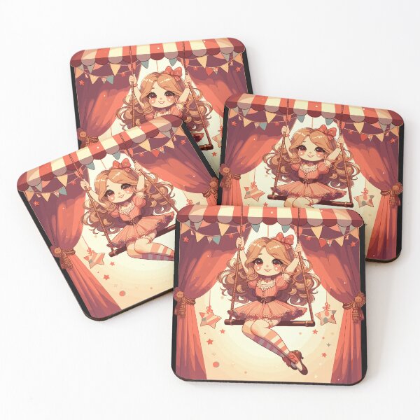 Item preview, Circus girl give show on flying trapeze designed and sold by TomFrontierArt.