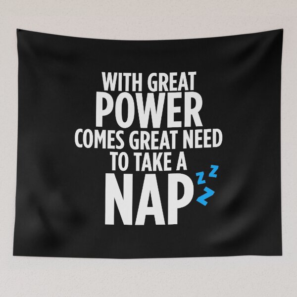Item preview, with great power comes great need to take a nap designed and sold by Walter-Jrr.