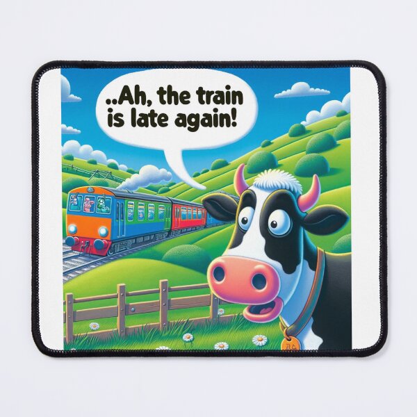 Item preview, The cow and the train designed and sold by Prosperleriche.