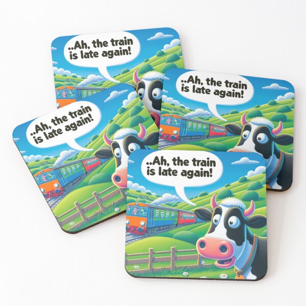 Item preview, The cow and the train designed and sold by Prosperleriche.