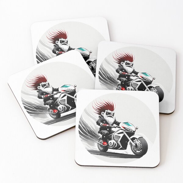 Item preview, Cool Santa on a Motorcycle designed and sold by BADESIGNZZ.