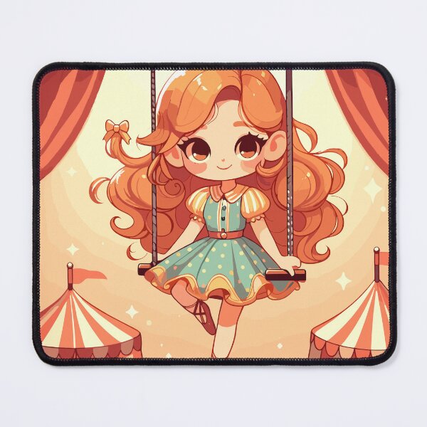 Item preview, Circus girl give show on flying trapeze designed and sold by TomFrontierArt.