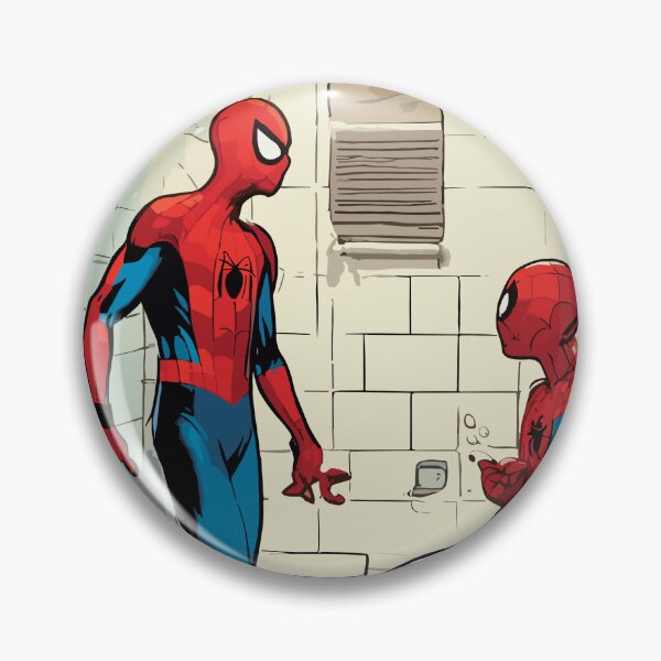 Item preview, Web-Slinging Spiders: Two Spidey web-slinger Hilarious Toilet Paper roll across the bathroom  designed and sold by SpideyUniversz.