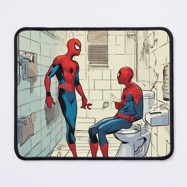Item preview, Web-Slinging Spiders: Two Spidey web-slinger Hilarious Toilet Paper roll across the bathroom designed and sold by SpideyUniversz.