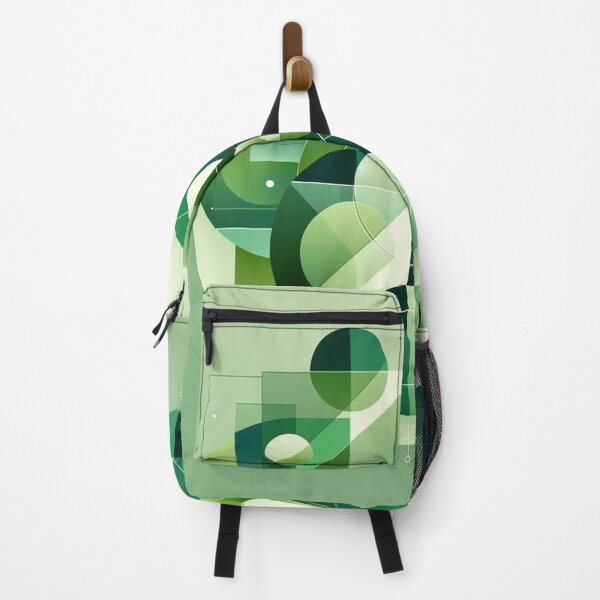 Item preview, Verdant Visions: Elegant Green Geometric Abstract Wall Art designed and sold by gooseprinttees.