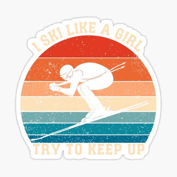 Full Send Arch Sticker – Blush – Ski Like a Girl