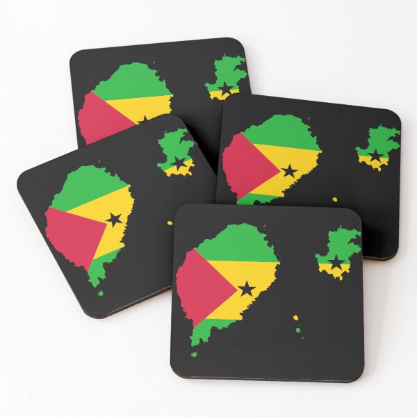 Item preview, Flag Map of Sao Tome and Principe designed and sold by feether-store.
