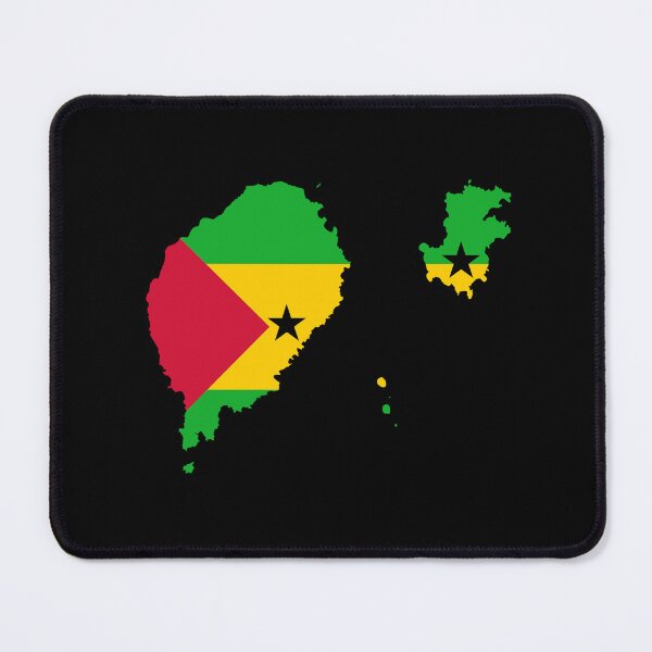 Item preview, Flag Map of Sao Tome and Principe designed and sold by feether-store.