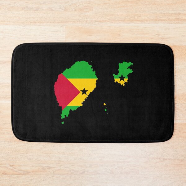 Item preview, Flag Map of Sao Tome and Principe designed and sold by feether-store.