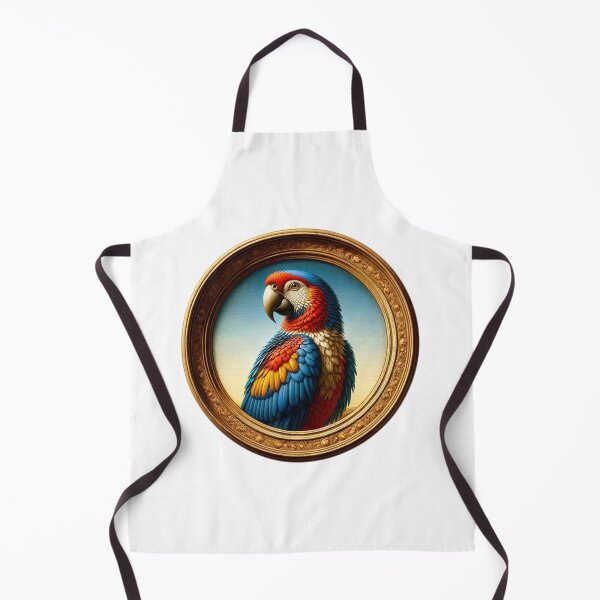 Item preview, Parrot in golden frame designed and sold by ClumsyClouds.