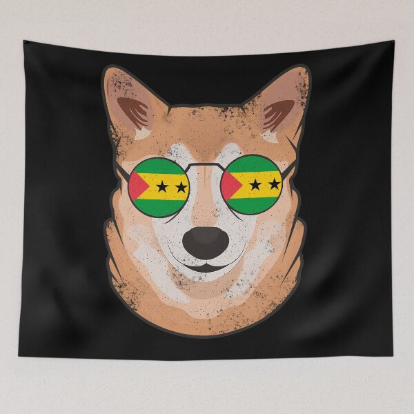 Item preview, Vintage Patriotic Shiba Inu são toméan Flag designed and sold by feether-store.