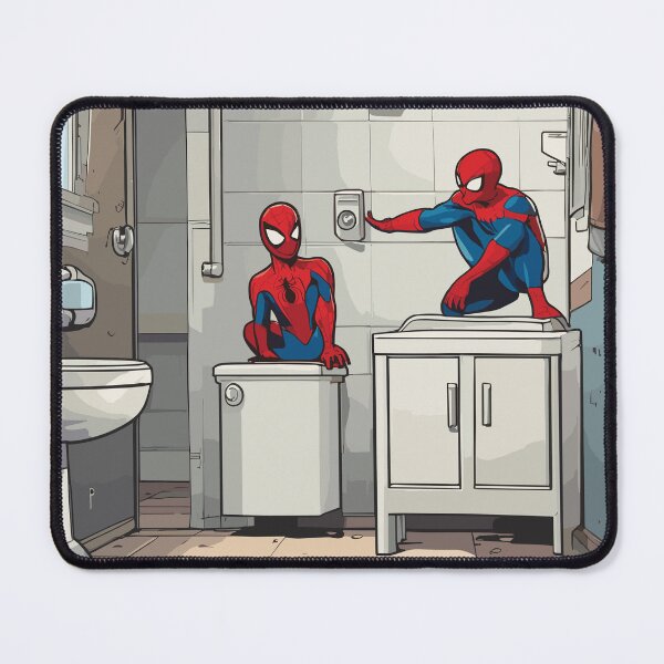 Item preview, Web-Slinging Spiders: Two Spidey web-slinger Hilarious Toilet Paper roll across the bathroom designed and sold by SpideyUniversz.