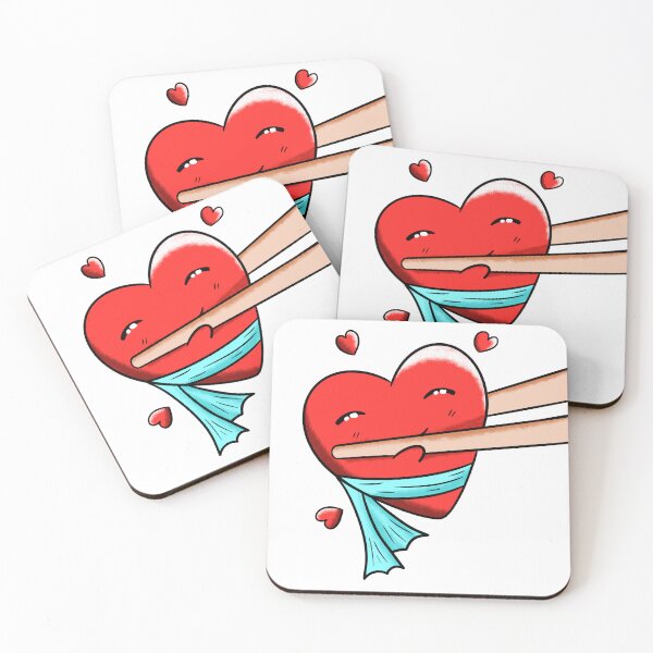 Item preview, Cute Chopstick Picking Heart designed and sold by TeaTimeQueens.