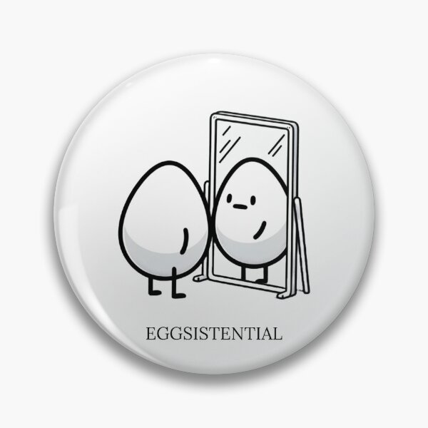 Item preview, Eggsistential existentialist philosophy meme designed and sold by blitzprints.