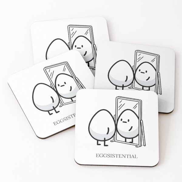 Item preview, Eggsistential existentialist philosophy meme designed and sold by blitzprints.