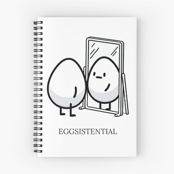 Item preview, Eggsistential existentialist philosophy meme designed and sold by blitzprints.