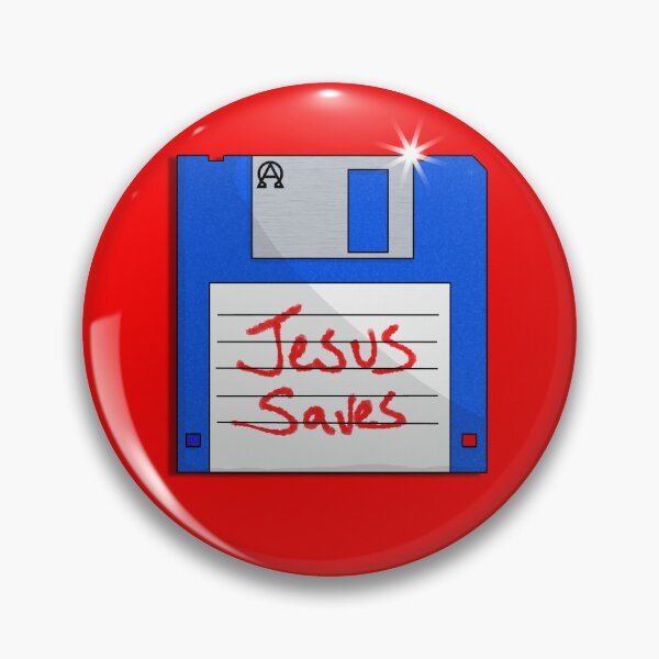 Item preview, Jesus Saves Floppy Disk designed and sold by KulturVultur.