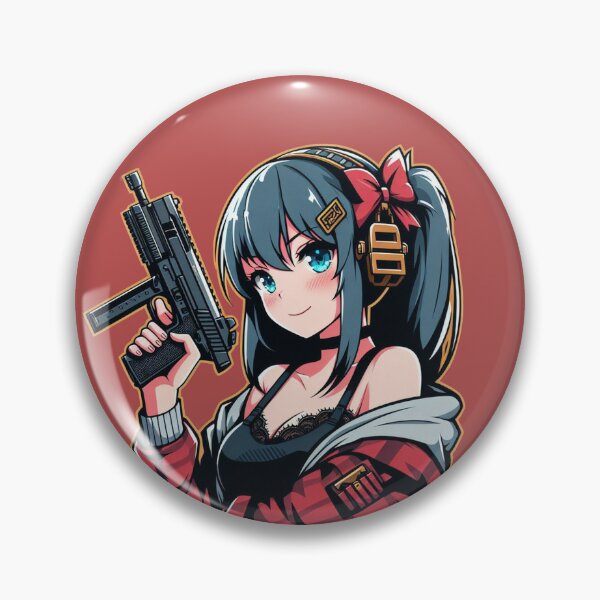 Japanese Bikini Girl anime pinup morale patch