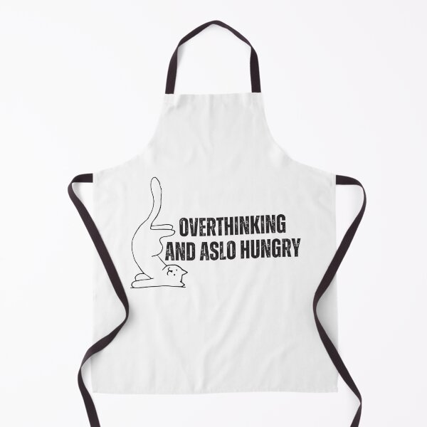 Item preview, Overthinking and also hungry | funny quotes designed and sold by PurpleWay.
