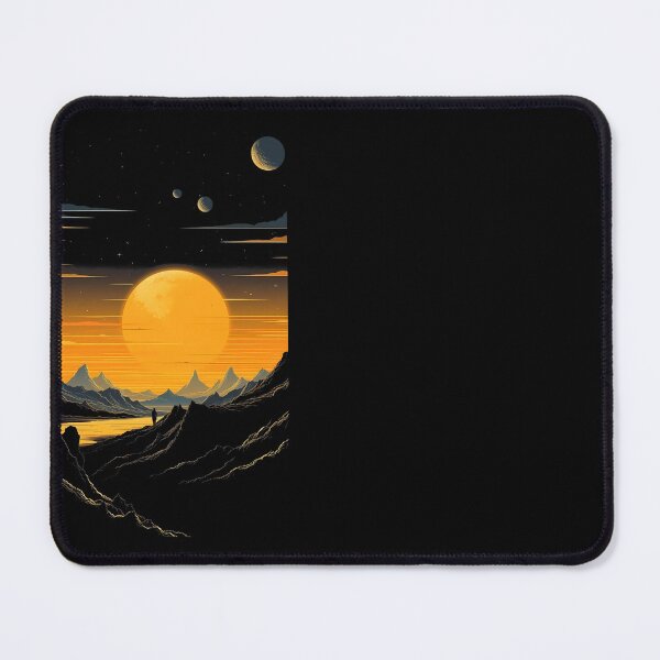 Item preview, Mystical Sunset on Alien Shores - Otherworldly Landscape Art. designed and sold by GiveMeMood.