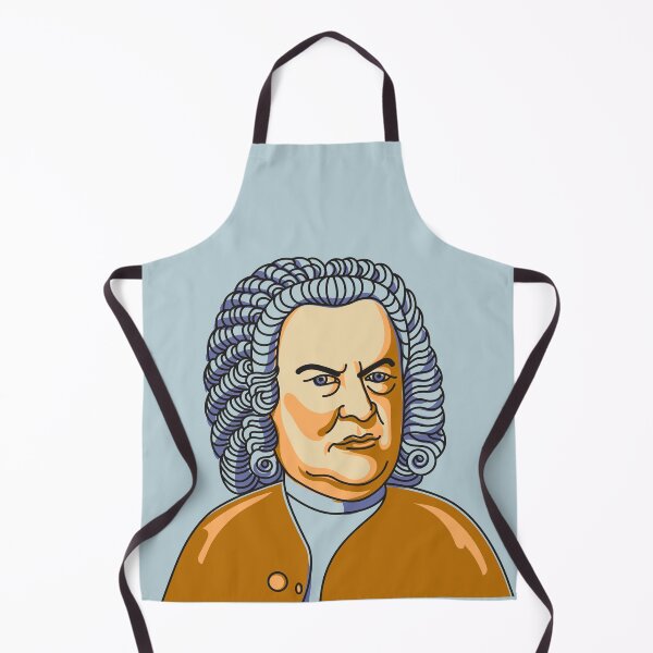 Item preview, Johann Sebastian Bach - Famous classic musician Illustration in vector style designed and sold by GreissDesign.