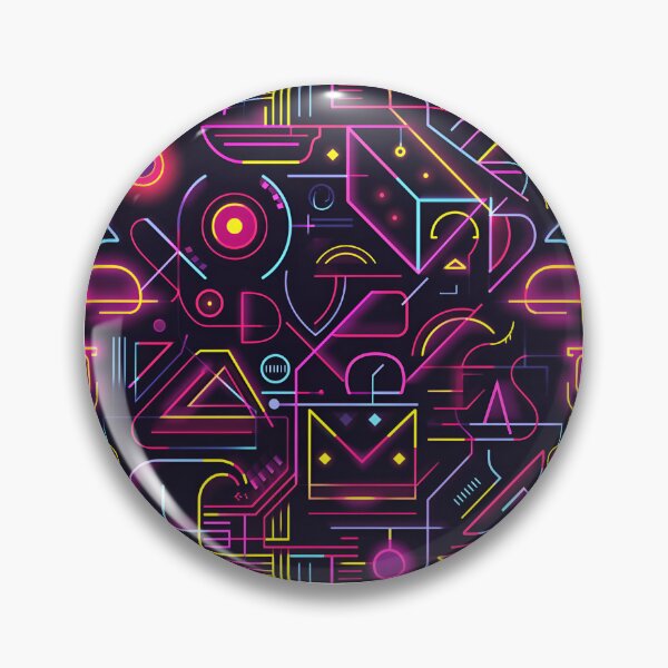 Item preview, Neon Nexus: A Cyberpunk Tapestry of Futuristic Geometry designed and sold by Neo Nirvana.