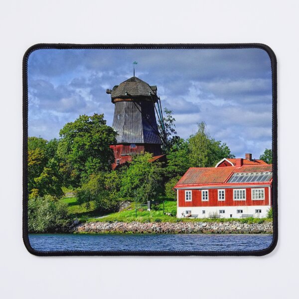 Item preview, Red buildings in Stockholm 3 The old Windmill designed and sold by RosRidleyPhoto.