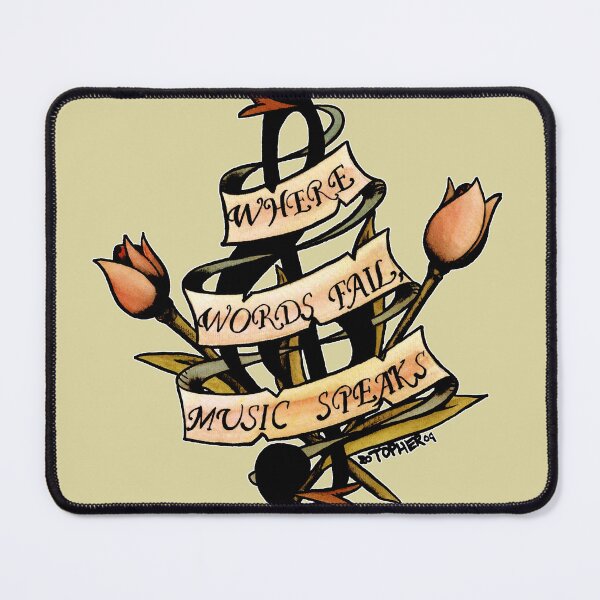 Item preview, WHERE WORDS FAIL, MUSIC SPEAKS designed and sold by ARTopher.