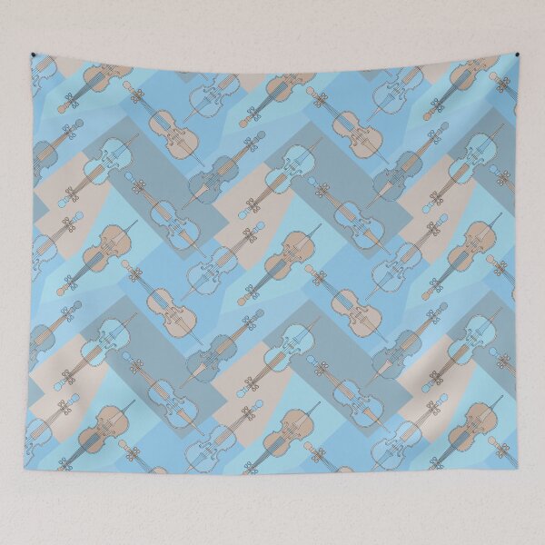 Item preview, Angled Cellos Blues designed and sold by BartholGraphics.