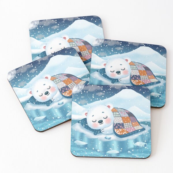 Item preview, Cute sleeping polar bear designed and sold by SDCillustration.