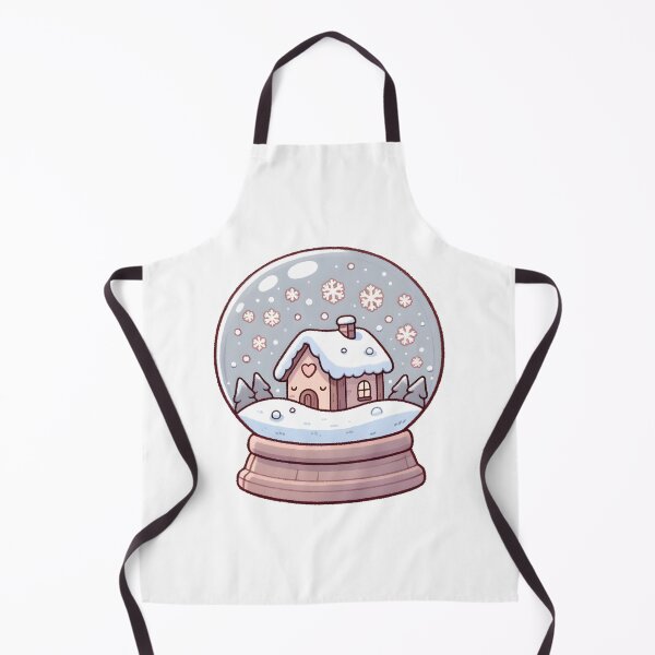 Aperçu de l'œuvre Cozy Snow Globe Cottage Winter Scene créée et vendue par UmbrellaStudio1.