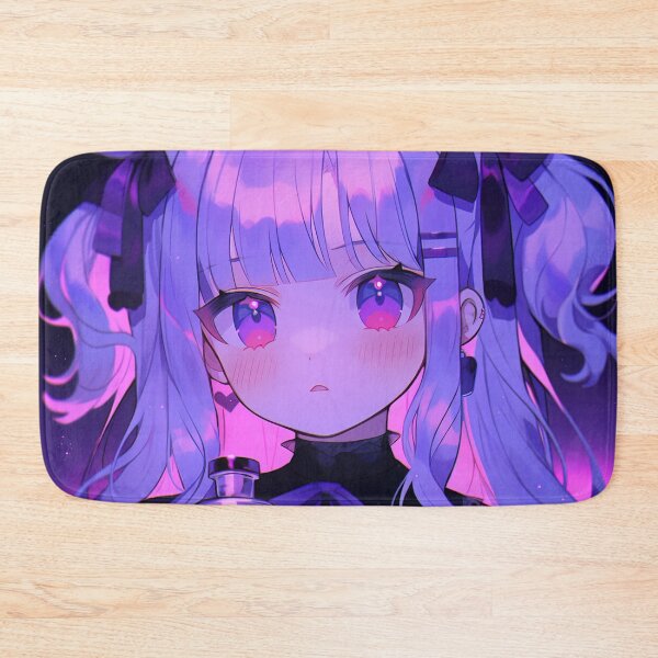 Item preview, Whimisical Pastel Purple Potion Making Anime Girl designed and sold by bubblegoth.