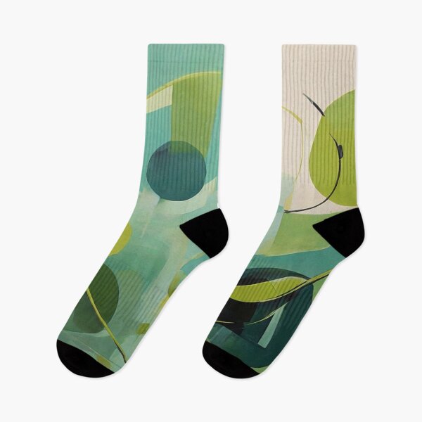 Item preview, Verdant Abstraction: Modernist Green Tones Wall Art designed and sold by gooseprinttees.