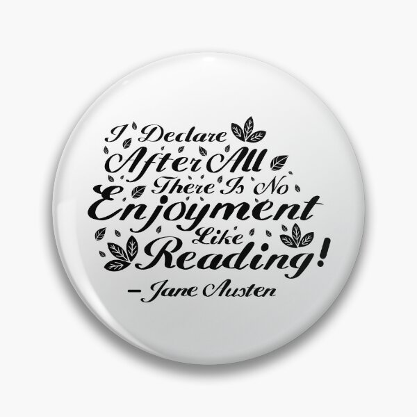 Item preview, Black and White Jane Austen Reading Quote Design designed and sold by MariOyama.