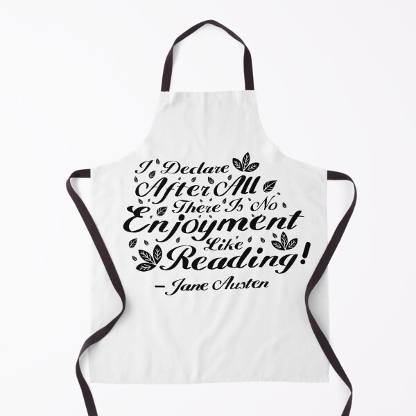Item preview, Black and White Jane Austen Reading Quote Design designed and sold by MariOyama.