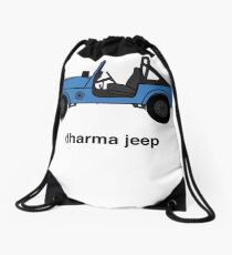 Dharma Initiative Jeep Drawstring Bag