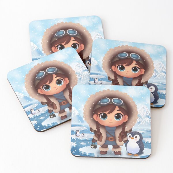 Item preview, Polar explorer and a penguin designed and sold by SDCillustration.